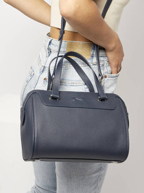 Handtas Scarlett Leder Nathan baume Blauw riders 19-01 ander zicht 1